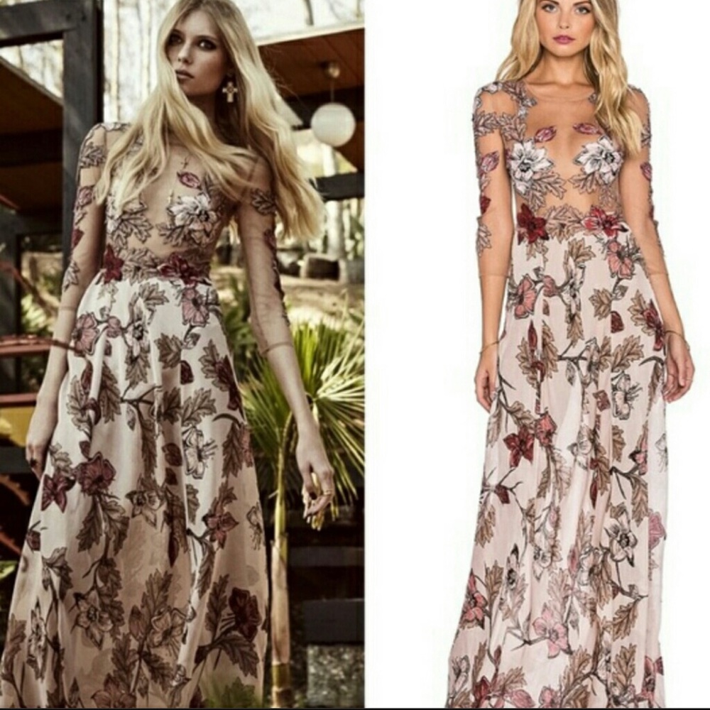 For love and lemons multi color Sierra dress. In very good condition